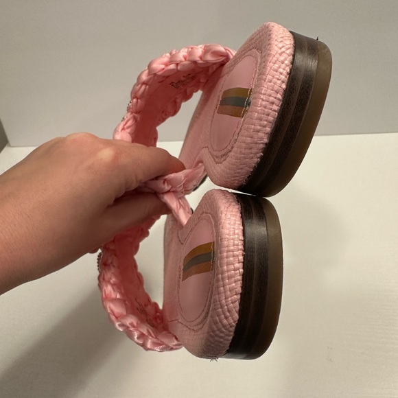 Sam Edelman Bridget Slide Sandal Pink Rose Ribbon Size 8.5 - Picture 11 of 11